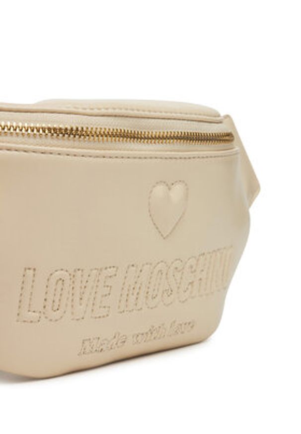 Love Moschino - LOVE MOSCHINO Saszetka nerka JC4223PP0MKF0110 Écru. Materiał: skóra