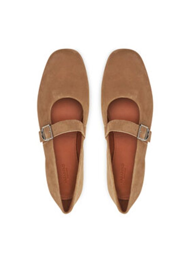 Vagabond Shoemakers Baleriny Jolin 5608-040-28 Brązowy. Kolor: brązowy. Materiał: zamsz, skóra