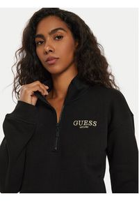 Guess Bluza V4BQ18 KCHX0 Czarny Regular Fit. Kolor: czarny. Materiał: syntetyk, bawełna #5