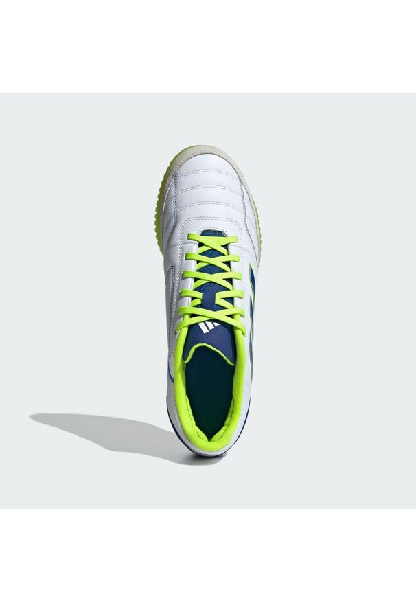 Adidas - Buty piłkarskie Top Sala Competition IN. Kolor: żółty, biały, wielokolorowy, niebieski. Materiał: materiał, skóra. Sport: piłka nożna