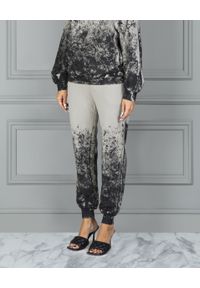 CHAOS BY MARTA BOLIGLOVA - Szare spodnie dresowe z bawełny DIRTY. Stan: podwyższony. Kolor: szary. Materiał: dresówka, bawełna. Sport: kolarstwo, fitness