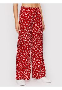 Lauren Ralph Lauren Spodnie materiałowe 200858495001 Czerwony Relaxed Fit. Kolor: czerwony. Materiał: syntetyk, materiał #1