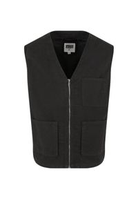 Kardigan z bawełny organicznej Urban Classics. Kolor: czarny. Materiał: bawełna #1