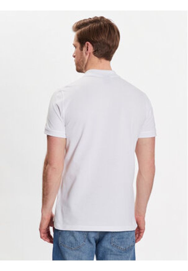 Geox Polo Piquet M3510B-T2649 F1492 Biały Regular Fit. Typ kołnierza: polo. Kolor: biały. Materiał: bawełna