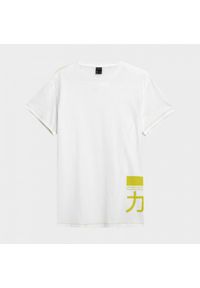 outhorn - T-shirt z nadrukiem męski. Materiał: materiał, bawełna. Wzór: nadruk. Styl: sportowy #3