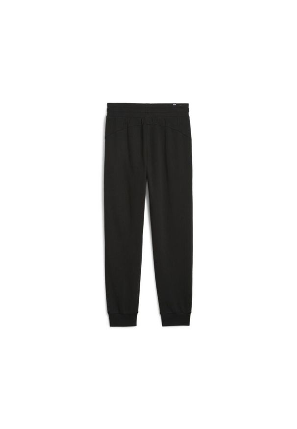 Spodnie sportowe damskie Puma Ess+ Script. Kolor: czarny