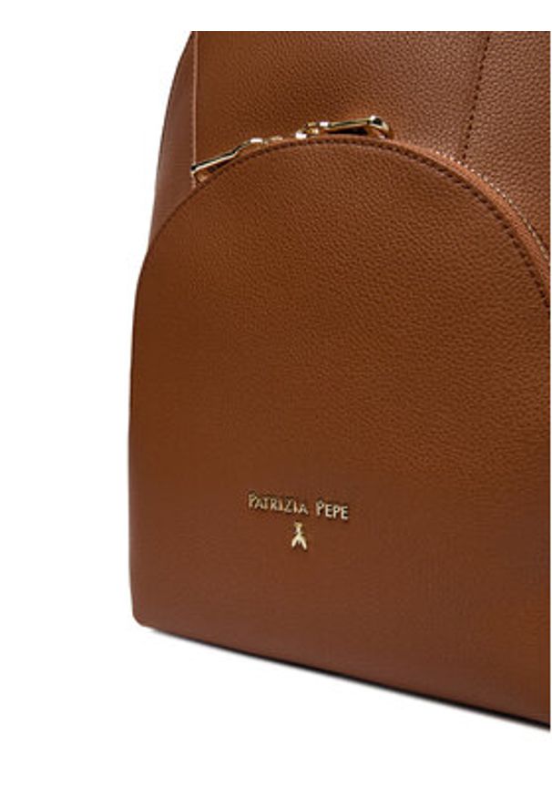 Patrizia Pepe Plecak 8B0325/L001-B111 Brązowy. Kolor: brązowy. Materiał: skóra