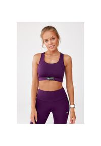 ROUGH RADICAL - Stanik fitness cardio Rough Radical Sports Bra Brush Pro. Kolor: fioletowy. Sport: fitness