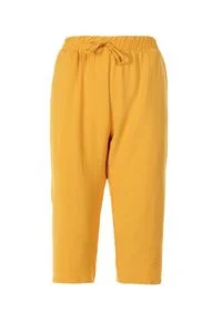 Born2be - Żółte Spodnie Viffi. Kolor: żółty. Materiał: materiał. Sezon: wiosna, lato #5
