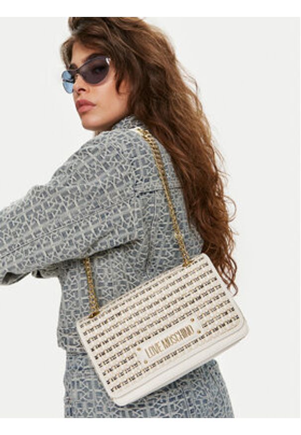 Love Moschino - LOVE MOSCHINO Torebka JC4348PP05K60108 Écru. Materiał: skórzane