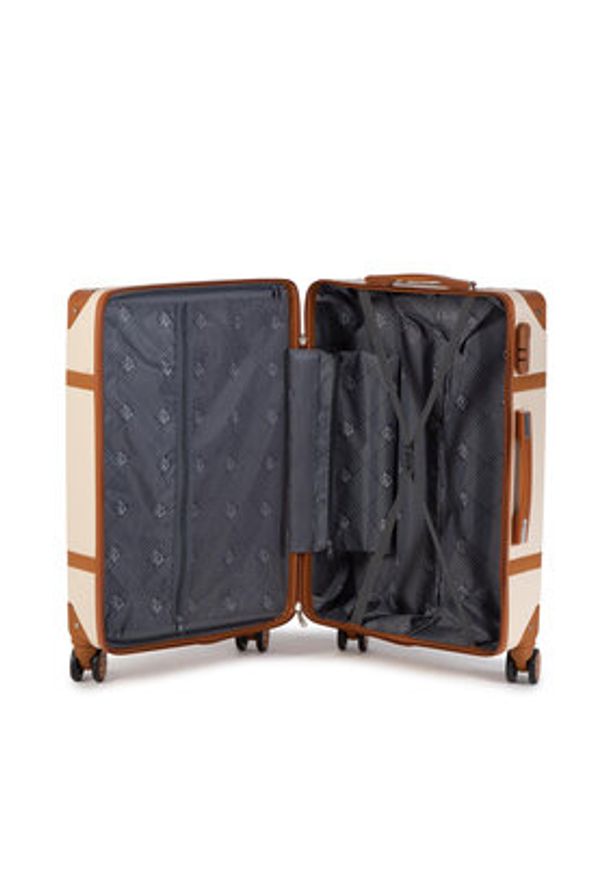 Semi Line Walizka średnia T5506-3 Beżowy. Kolor: beżowy