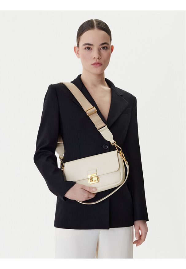 Coccinelle Torebka U4K Coccinelle C-Me Lock E1 U4K 12 02 01 Écru. Materiał: skórzane