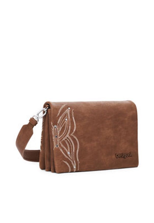 Desigual Torebka 25SAXP86 Brązowy. Kolor: brązowy. Materiał: skórzane