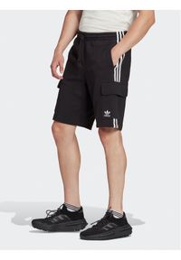 Adidas - adidas Szorty sportowe Adicolor Classics 3-Stripes Cargo Shorts IA6334 Czarny Regular Fit. Kolor: czarny. Materiał: bawełna. Styl: sportowy #1