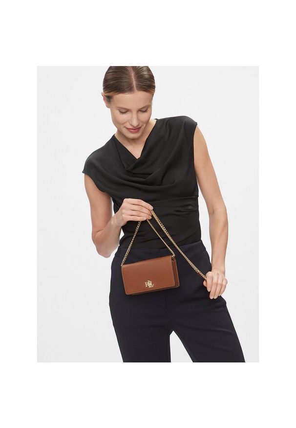 Lauren Ralph Lauren - Torebka LAUREN RALPH LAUREN. Kolor: brązowy