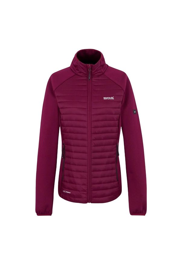 Regatta - Damska Kurtka Hybrydowa Clumber. Kolor: czerwony. Sport: turystyka piesza