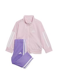 Adidas - Dres Essentials CLIMACOOL Kids. Okazja: na uczelnię. Kolor: różowy, biały, wielokolorowy. Materiał: dresówka. Styl: sportowy