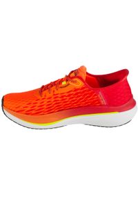 skechers - Buty do biegania męskie, Slip-Ins: Max Cushioning Propulsion - Vitality. Kolor: pomarańczowy. Materiał: syntetyk, tkanina, materiał