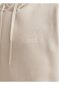 Jack & Jones Bluza Corp Logo 12152840 Beżowy Standard Fit. Kolor: beżowy. Materiał: bawełna #6