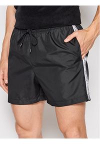 Calvin Klein Swimwear Szorty kąpielowe Medium Drawstringnos KM0KM00741 Czarny Regular Fit. Kolor: czarny. Materiał: syntetyk #1