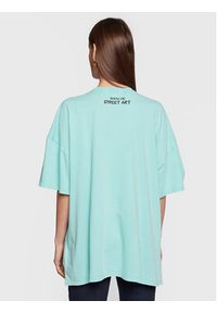 Guess T-Shirt W3RI53 K9RM3 Zielony Relaxed Fit. Kolor: zielony. Materiał: bawełna #5