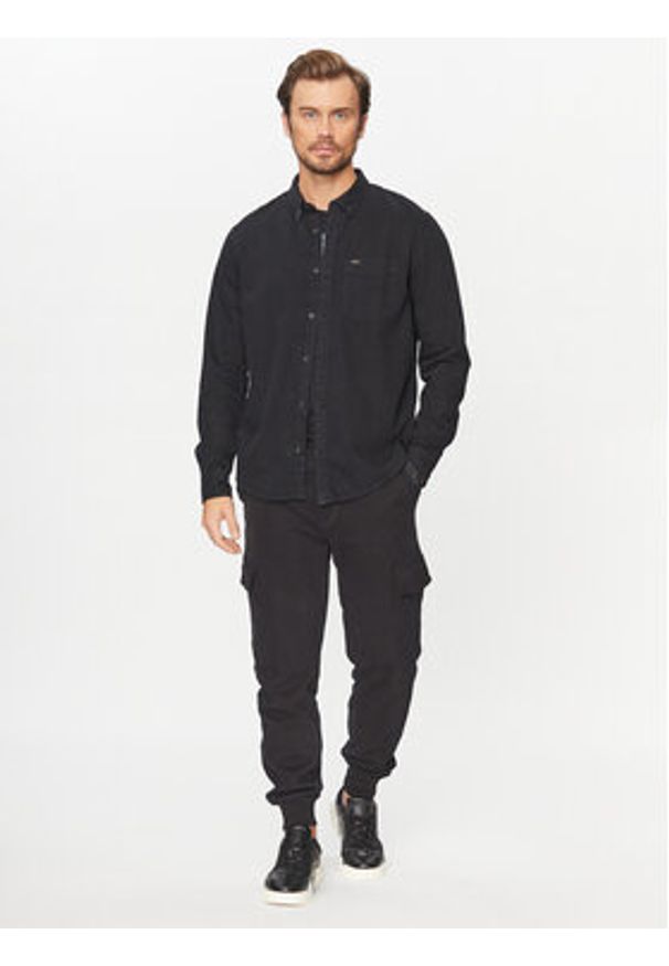 Lee Koszula 112330674 Czarny Regular Fit. Kolor: czarny. Materiał: bawełna