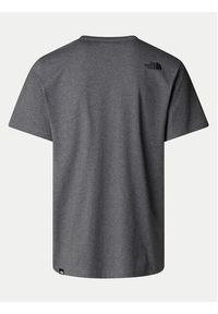 The North Face T-Shirt Easy NF0A8A6C Szary Regular Fit. Kolor: szary. Materiał: bawełna #5