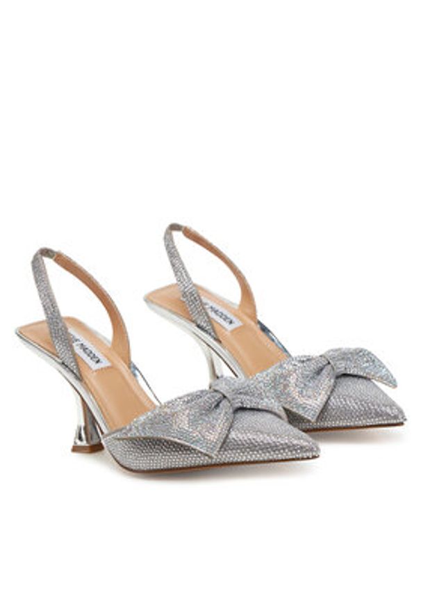 Steve Madden Sandały Niteowl-R SM11003534 Srebrny. Kolor: srebrny. Materiał: materiał
