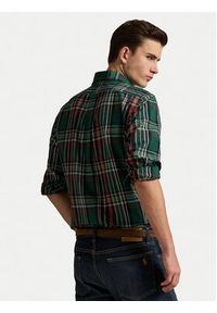 Polo Ralph Lauren Koszula 710P00524002 Zielony Custom Fit. Typ kołnierza: polo. Kolor: zielony. Materiał: bawełna #6
