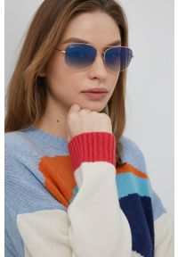 Ray-Ban okulary przeciwsłoneczne 0RB3799 kolor niebieski. Kształt: owalne. Kolor: niebieski #7