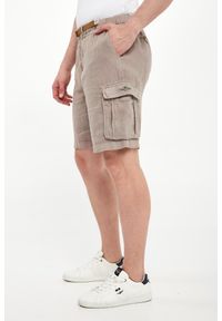 Aeronautica Militare - Bermudy męskie lniane AERONAUTICA MILITARE. Materiał: len #4