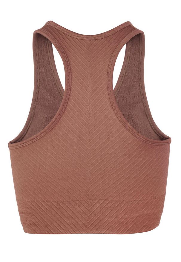 BESHAPED - Stanik Sportowy BeShaped Femme Force Bezszwowy. Kolor: różowy. Materiał: nylon
