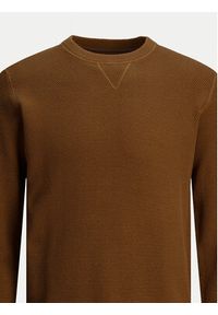 Jack & Jones - Jack&Jones Sweter 12264668 Brązowy Regular Fit. Kolor: brązowy. Materiał: bawełna