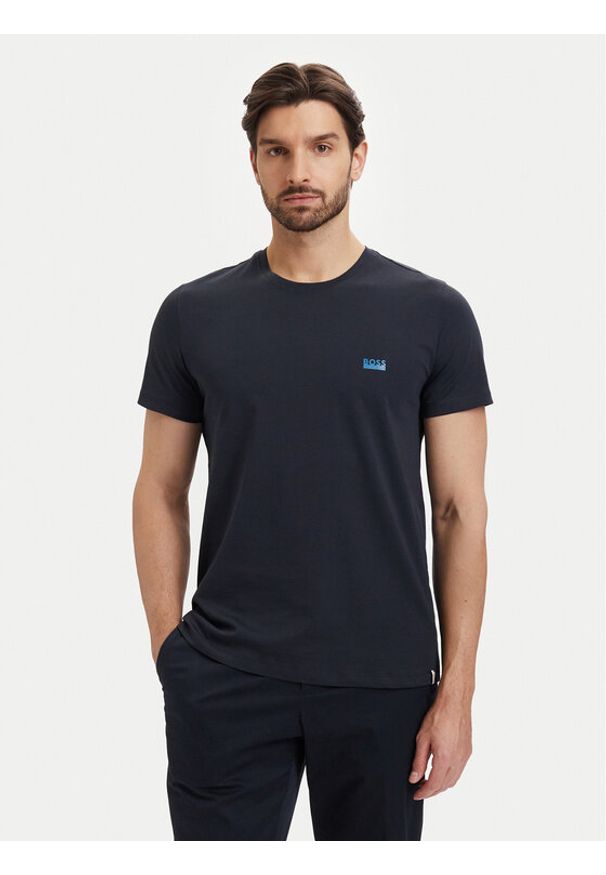 BOSS T-Shirt 50531401 Niebieski Regular Fit. Kolor: niebieski. Materiał: bawełna