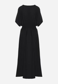 Born2be - Czarna Sukienka z Bawełną i Górą w Stylu Nietoperza Filenia. Okazja: na co dzień. Kolor: czarny. Materiał: bawełna. Styl: casual #6