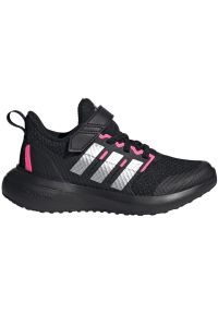 Adidas - Buty adidas FortaRun 2.0 El K Jr IG0418 czarne. Zapięcie: rzepy. Kolor: czarny. Materiał: guma. Szerokość cholewki: normalna. Model: Adidas Cloudfoam. Sport: bieganie #1