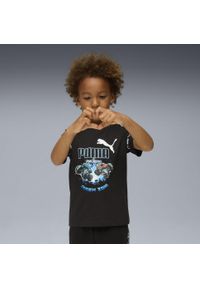 Puma - Koszulka dziecięca PUMA × HOT WHEELS™ MONSTER TRUCKS PUMA Black. Kolor: czarny. Sport: joga i pilates