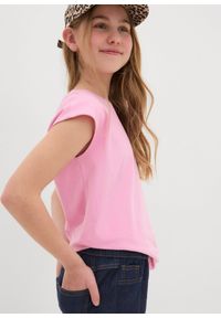 bonprix - Szorty dżinsowe mid waist. Kolor: niebieski