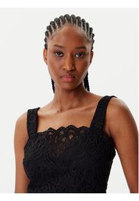 Morgan Bluzka 252-DANSIA Czarny Slim Fit. Kolor: czarny. Materiał: syntetyk #5
