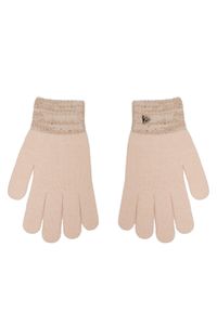 Guess Rękawiczki Damskie AW5238 WOL02 Beżowy. Kolor: beżowy. Materiał: materiał #1
