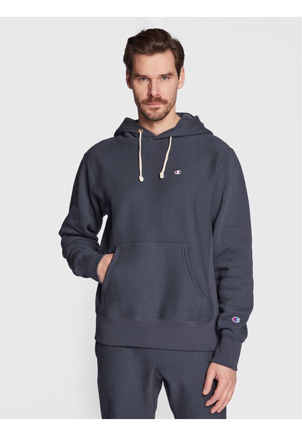 Champion Bluza Reverse Weave Fleece 217976 Szary Regular Fit. Kolor: szary. Materiał: bawełna