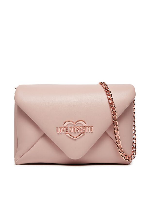 Love Moschino - LOVE MOSCHINO Torebka JC4349PP0LKT0601 Różowy. Kolor: różowy. Materiał: skórzane