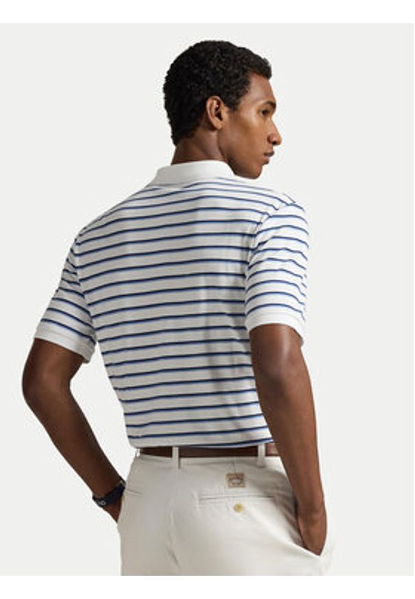 Polo Ralph Lauren Polo 710974586500 Biały Custom Slim Fit. Typ kołnierza: polo. Kolor: biały. Materiał: bawełna