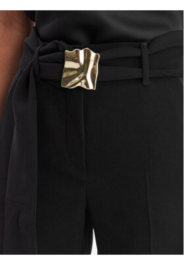 Marella Chinosy Elica 2613131063 Czarny Slim Fit. Kolor: czarny. Materiał: syntetyk