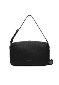 Calvin Klein Torebka Webbing 2X Strap Lg Camera Bag LV04F3642G Czarny. Kolor: czarny. Materiał: skórzane #1