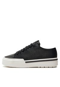 Calvin Klein Sneakersy Low Top Lace Up Jaq Mono HM0HM01420 Czarny. Kolor: czarny