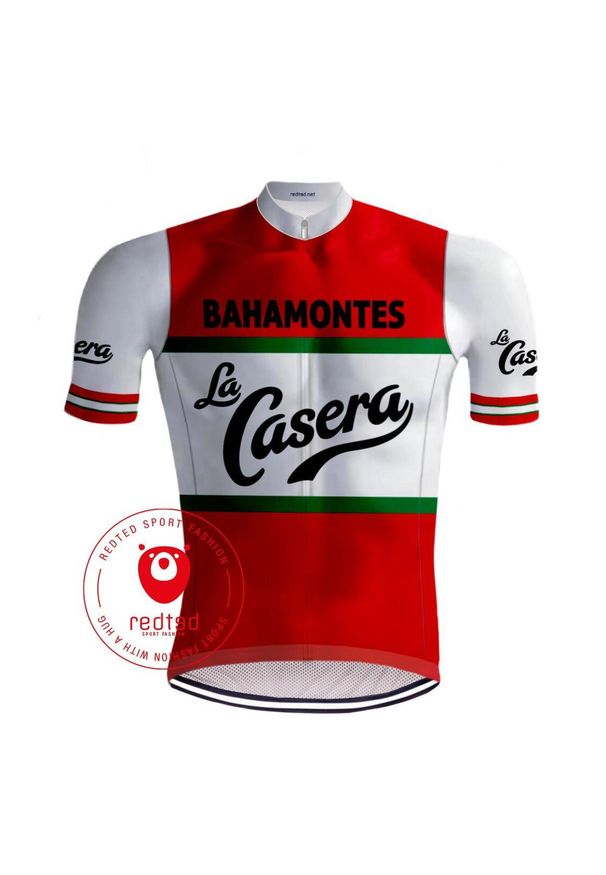 REDTED - Vintage Cycling Jersey La Casera - Redted. Kolor: czarny. Materiał: poliester