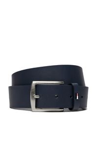TOMMY HILFIGER - Pasek Męski Tommy Hilfiger. Kolor: niebieski