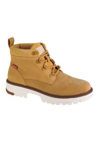 Levi's® - Levis Buty Levi's Solvi Ankle W 233618-932-74 żółte. Zapięcie: sznurówki. Kolor: żółty. Materiał: nubuk #1