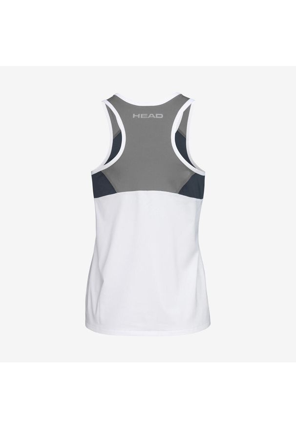 Head - Koszulka bez rękawów dla dziewczynek CLUB 22 Tank Top. Kolor: biały. Materiał: jersey, poliester, materiał. Długość rękawa: bez rękawów